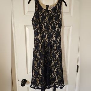 danny & nicole navy lace dress size 14